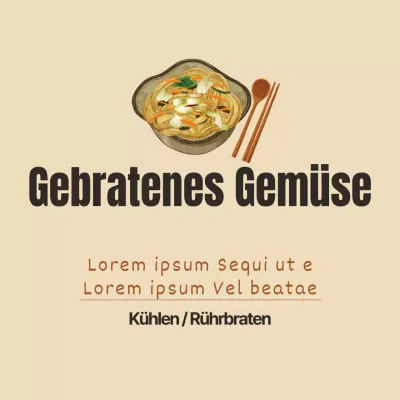 Gebratenes Gemüse