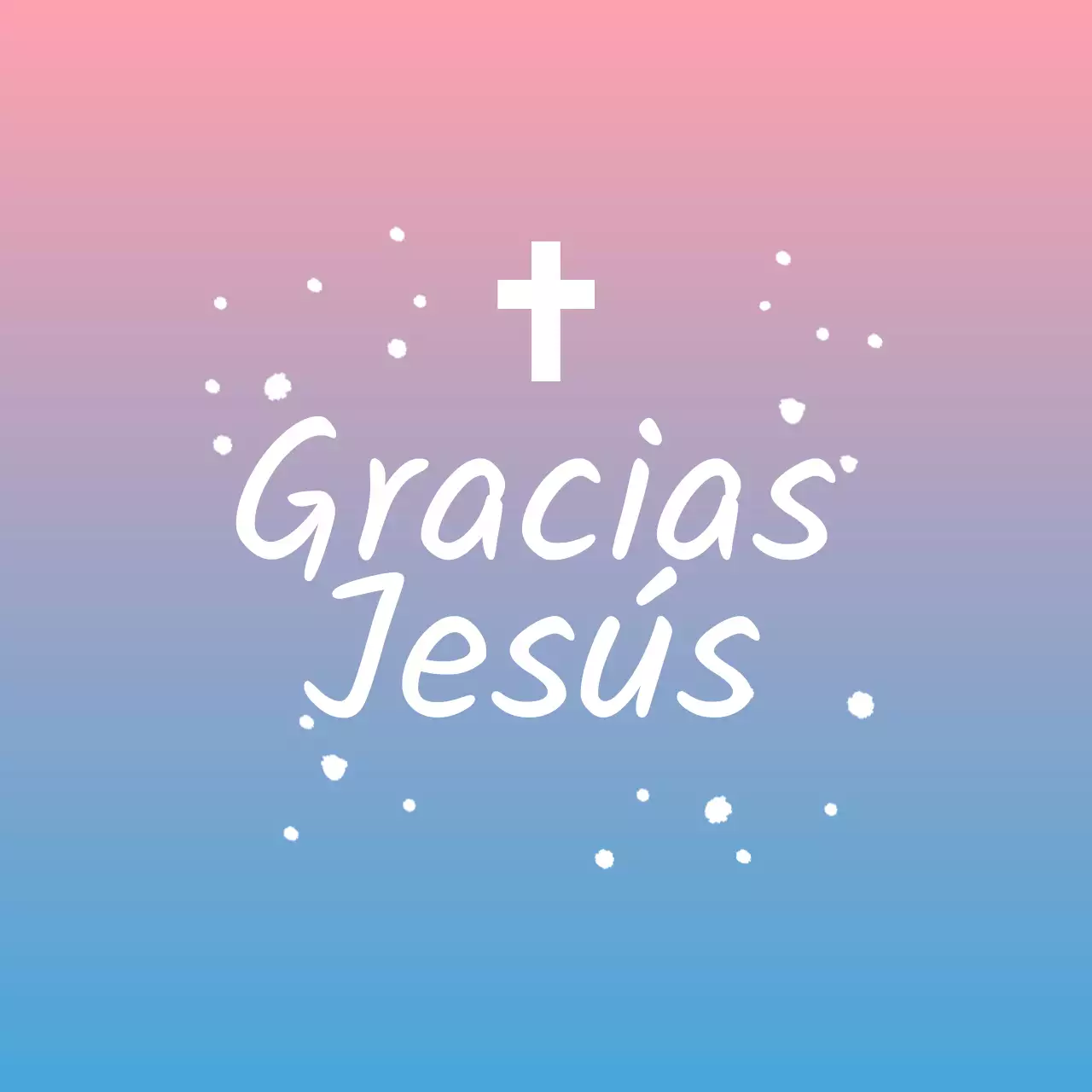 Pegatina Círculo de la Iglesia de Pascua en degradado pastel