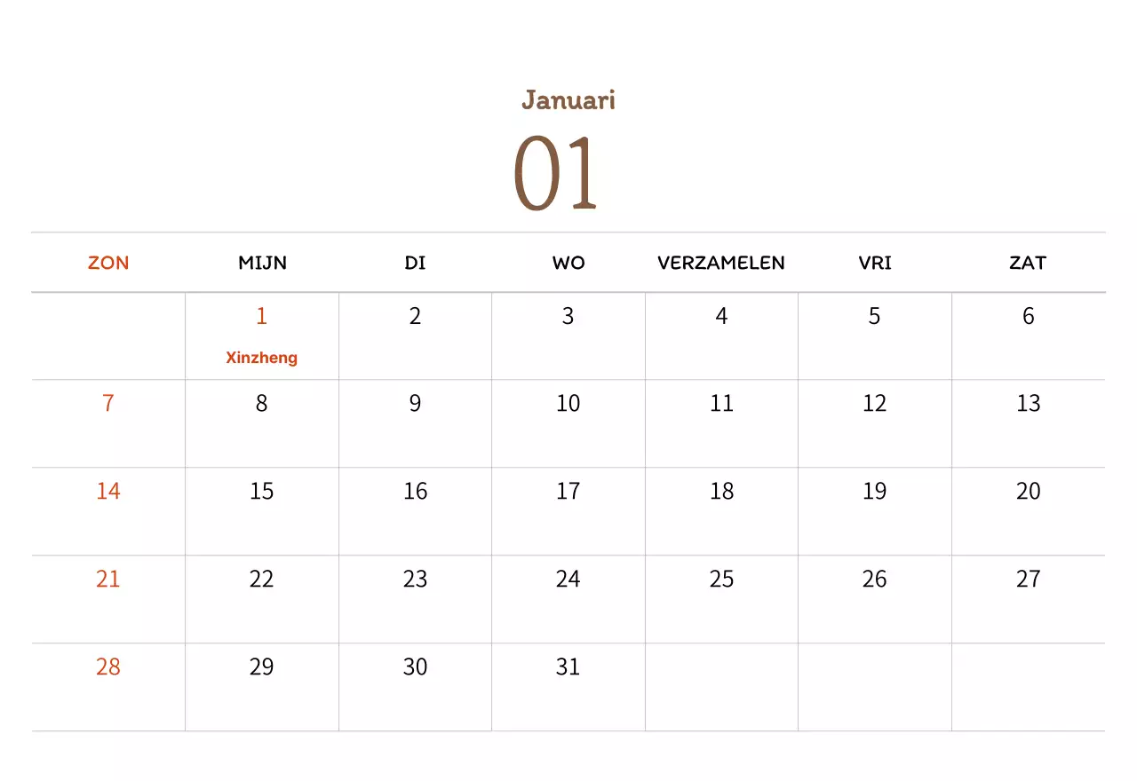 Stempelillustraties met een warm concept