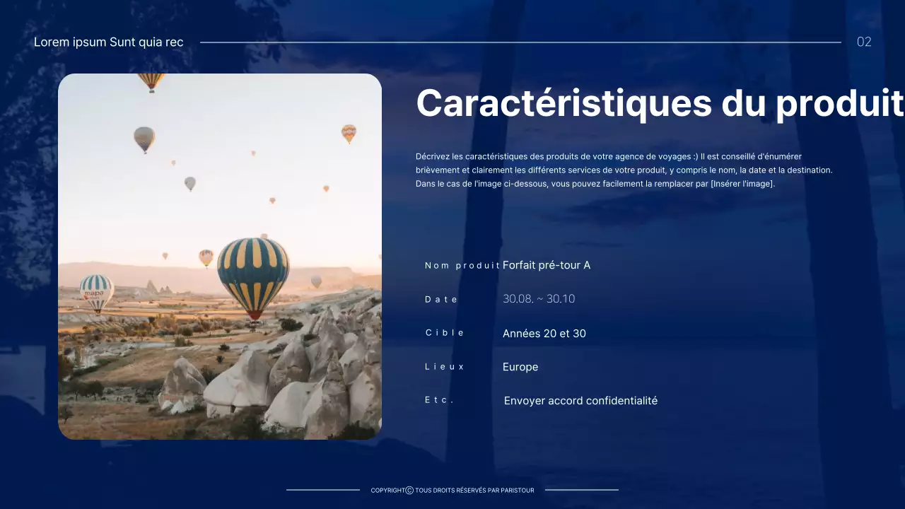 Guide des produits de voyage sur le thème du violet