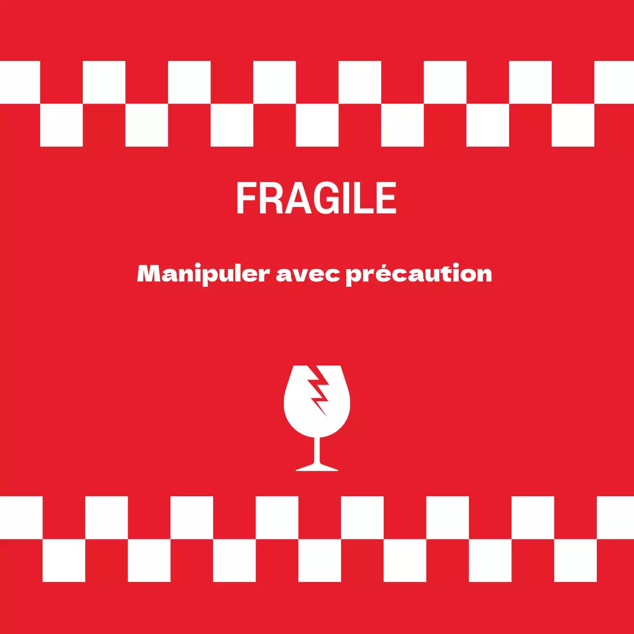 Autocollant de précaution