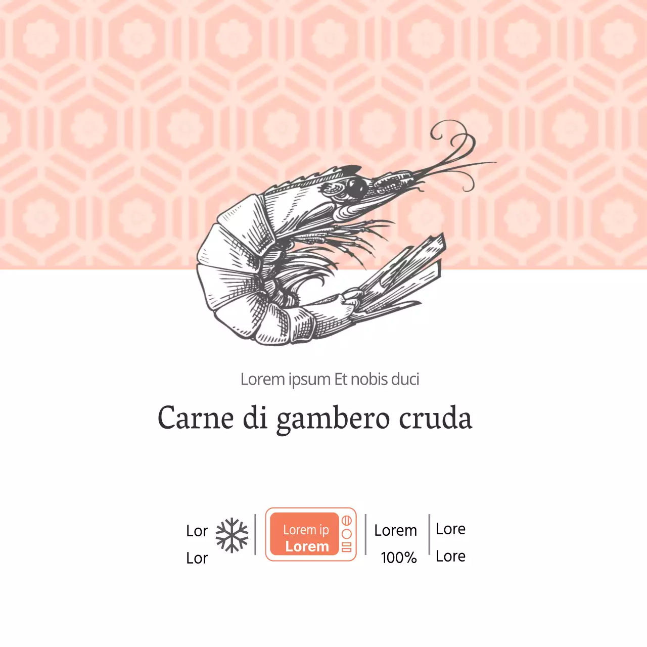 Frutti di mare Gamberi crudi