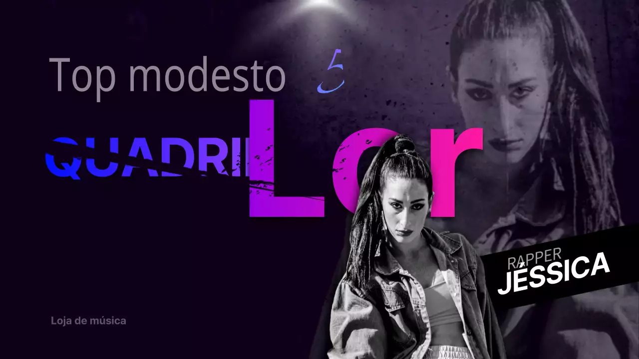 Capa para música de anca em azul e roxo