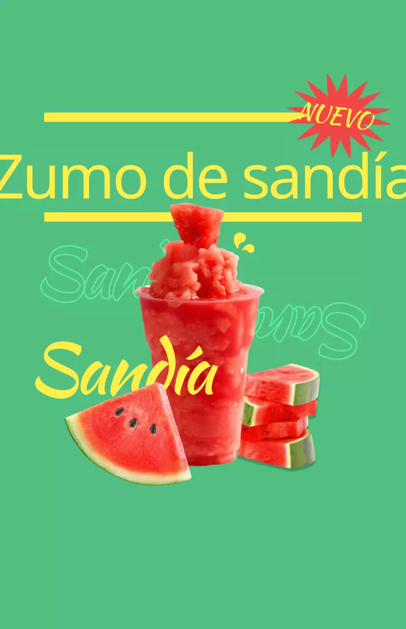 Promocione el menú de su cafetería con coloridas imágenes ilustradas de bebidas y texto