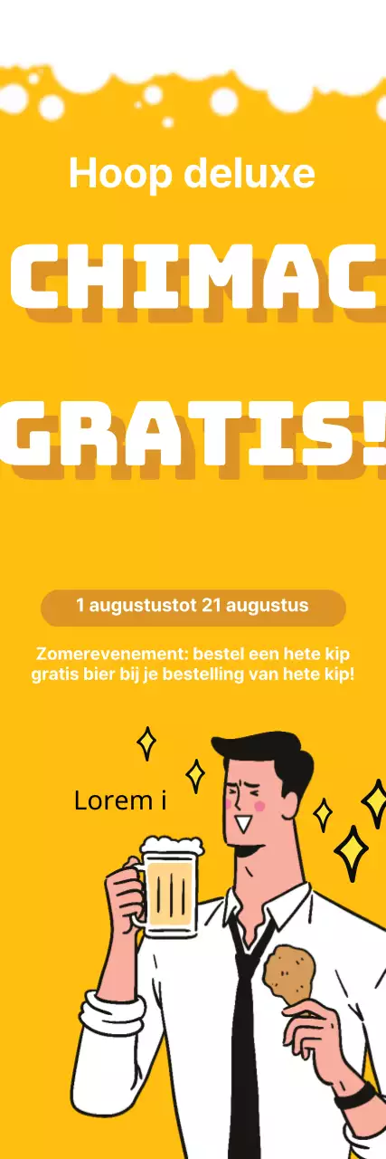 Gratis bier in Chimac!