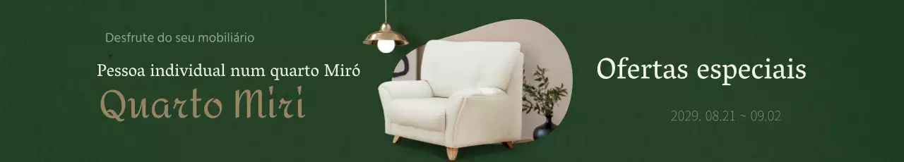 Poupe nos interiores em verdes e castanhos