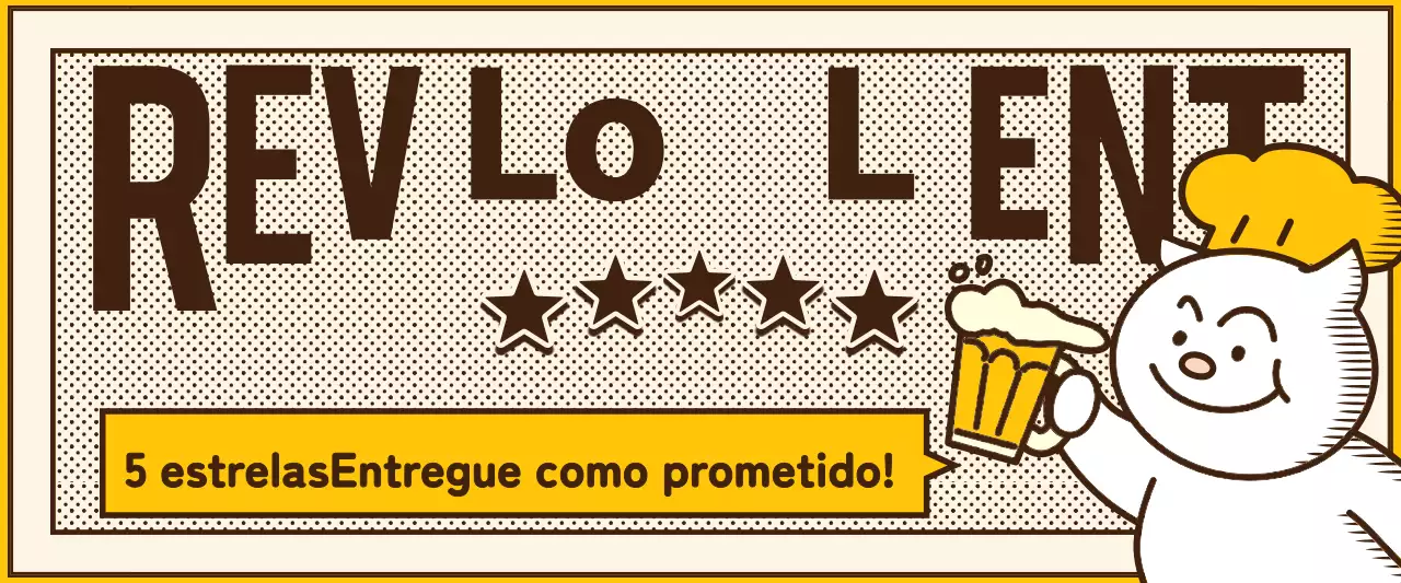 Amarelo, bege e castanho entrega de comida revisão do evento