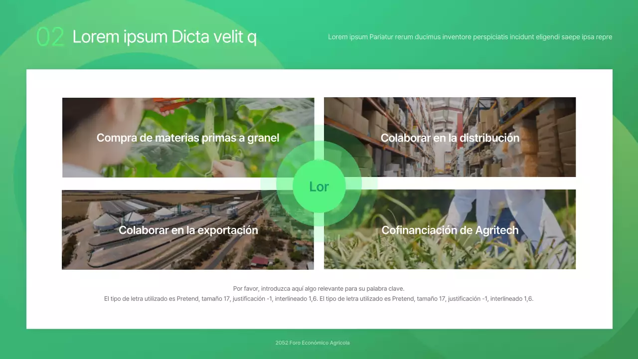 Verde y sencillo: presentaciones del seminario del Foro Económico Agricultura y Empresa