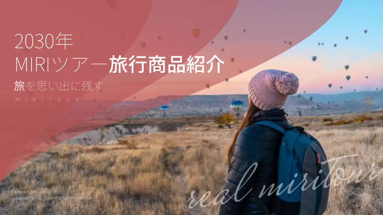 青 モダン 旅行 企画書 プレゼンテーション