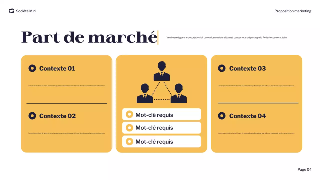 document de marketing moderne de la marine