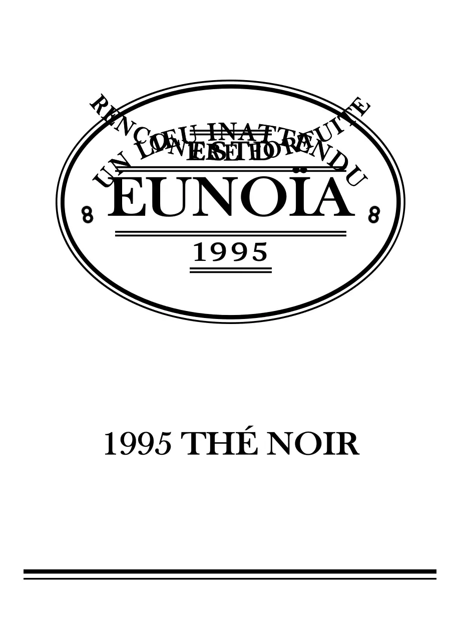 Sachets de thé noir en forme de logo vintage