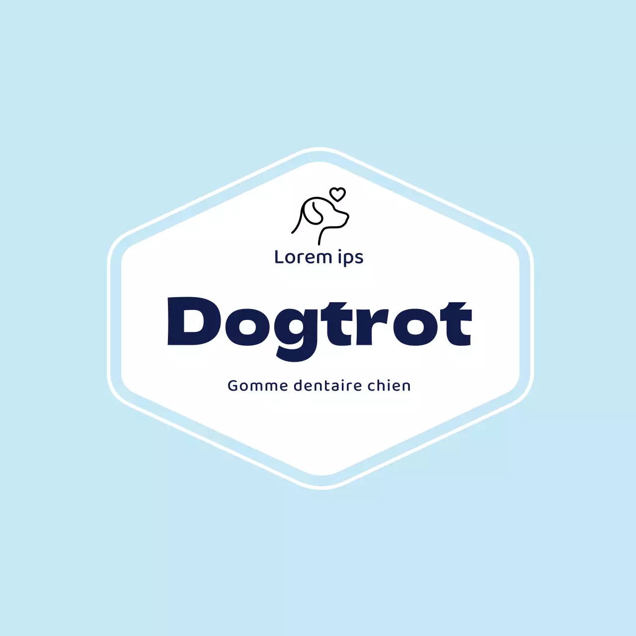 Texte bleu surligné sur l'étiquette de la gomme dentaire