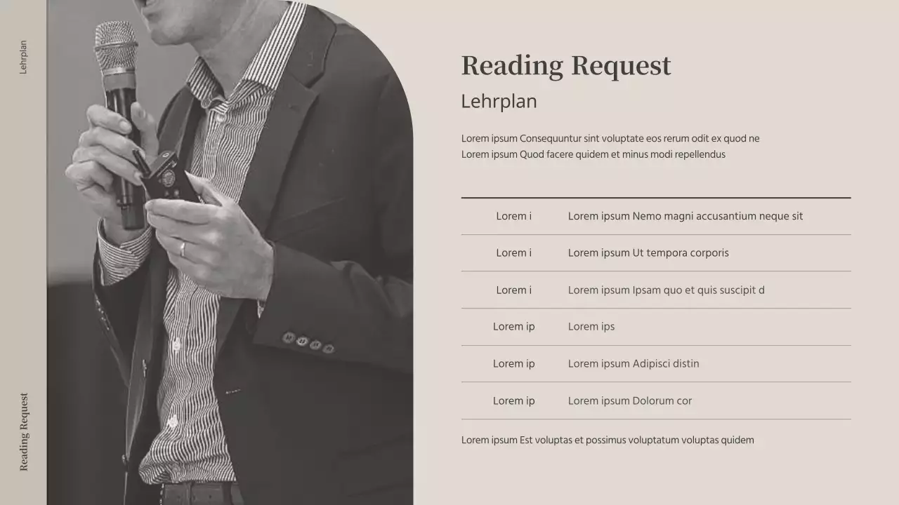 Vorschlag für einen Gastvortrag in einer beige-grauen Buchhandlung