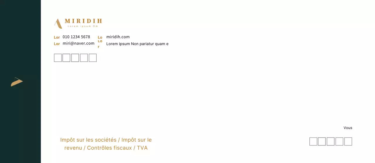 logo turquoise foncé propre entreprise fiscalité comptabilité