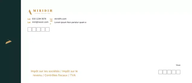 logo turquoise foncé propre entreprise fiscalité comptabilité