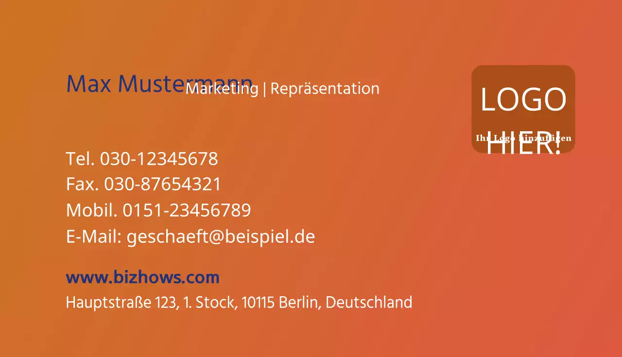 Visitenkarten für Unternehmen