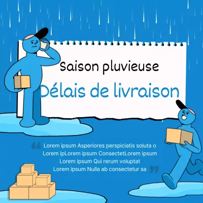 Guide simple de Blue sur les retards d'expédition pendant la saison des pluies