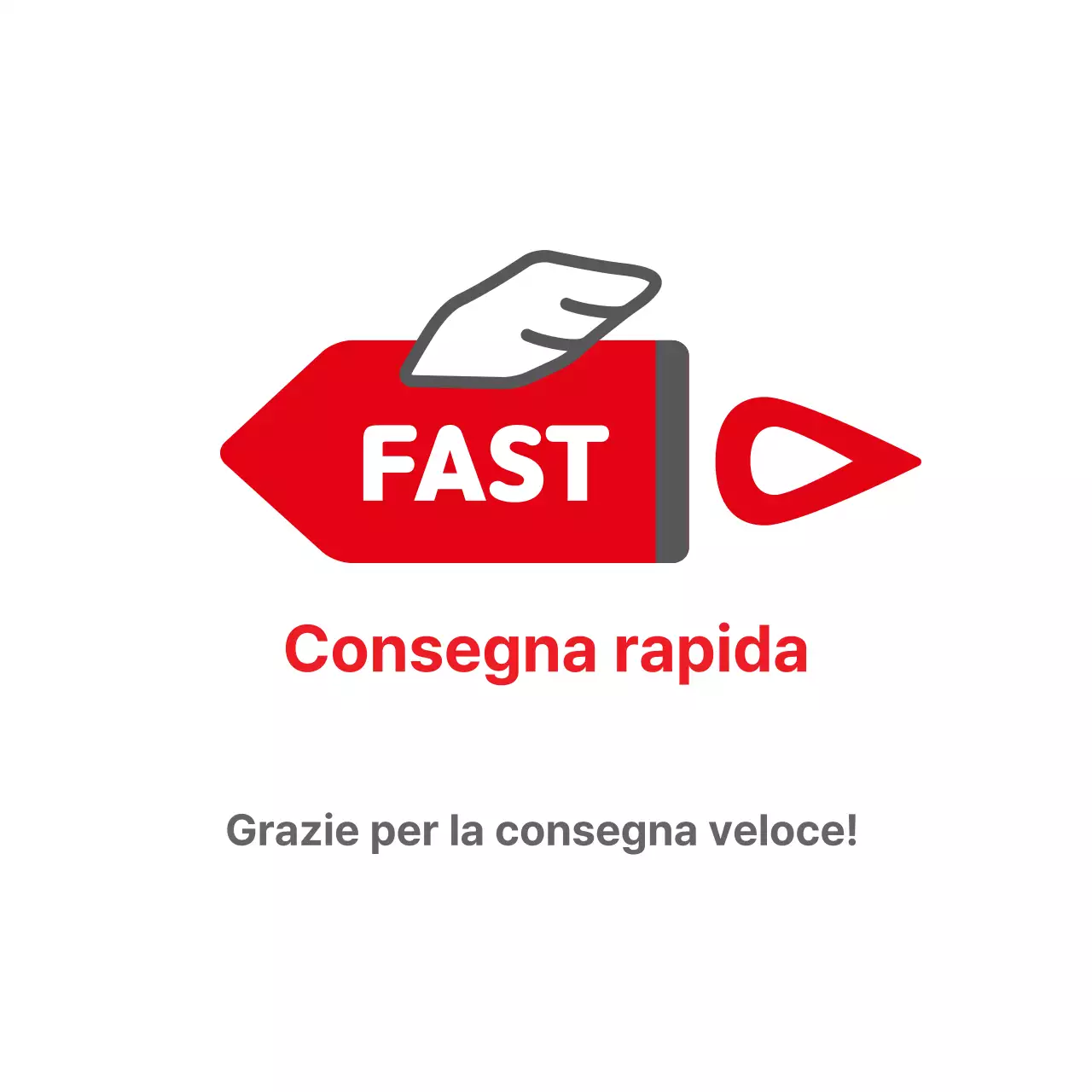 Adesivi per la consegna rapida