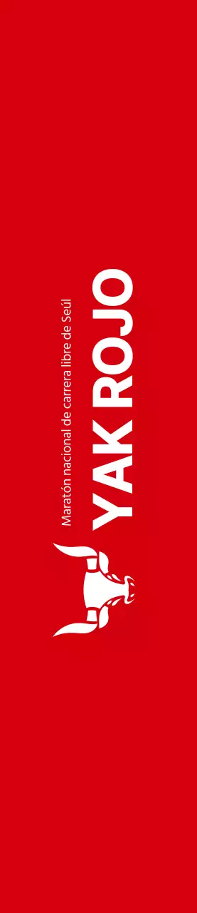 Estilo limpio en rojo y blanco para información y promoción de maratones