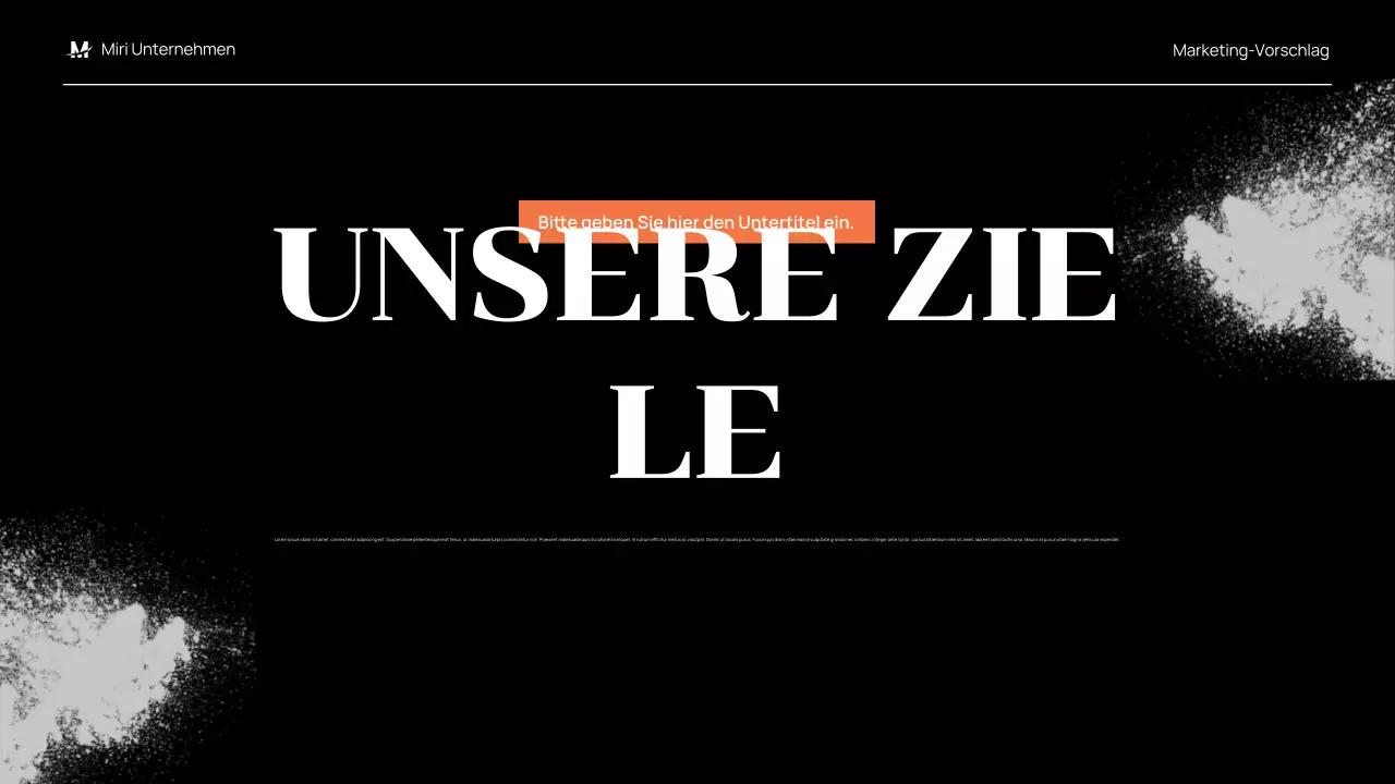 black modern marketing proposal