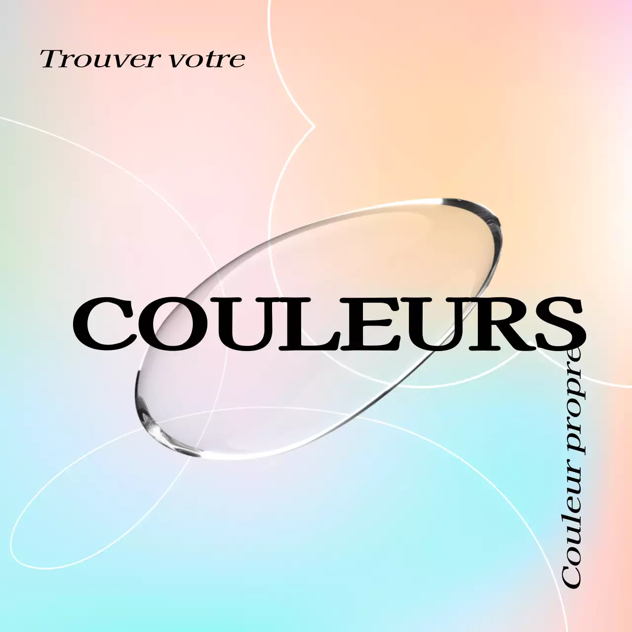 Les marchandises de l'exposition présentent des dégradés colorés et une atmosphère de rêve