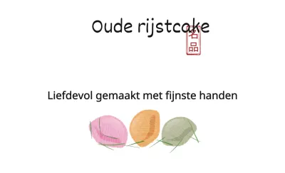 Oude rijstcake