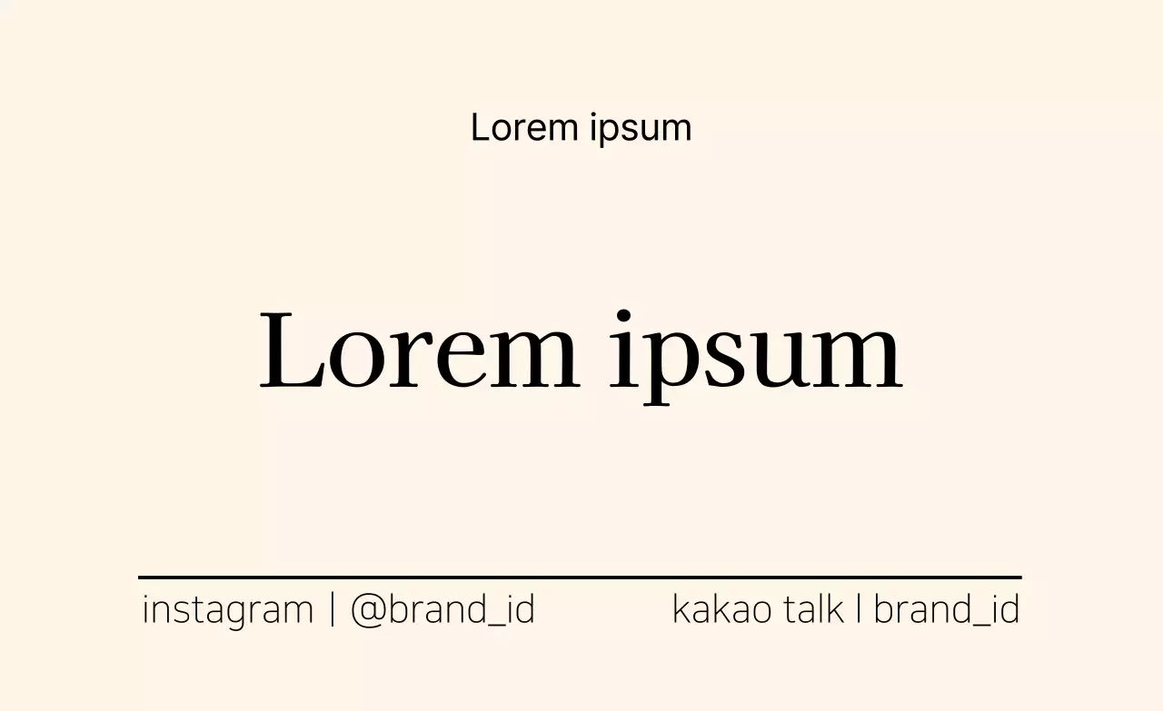 Étiquette de marque unie de couleur abricot