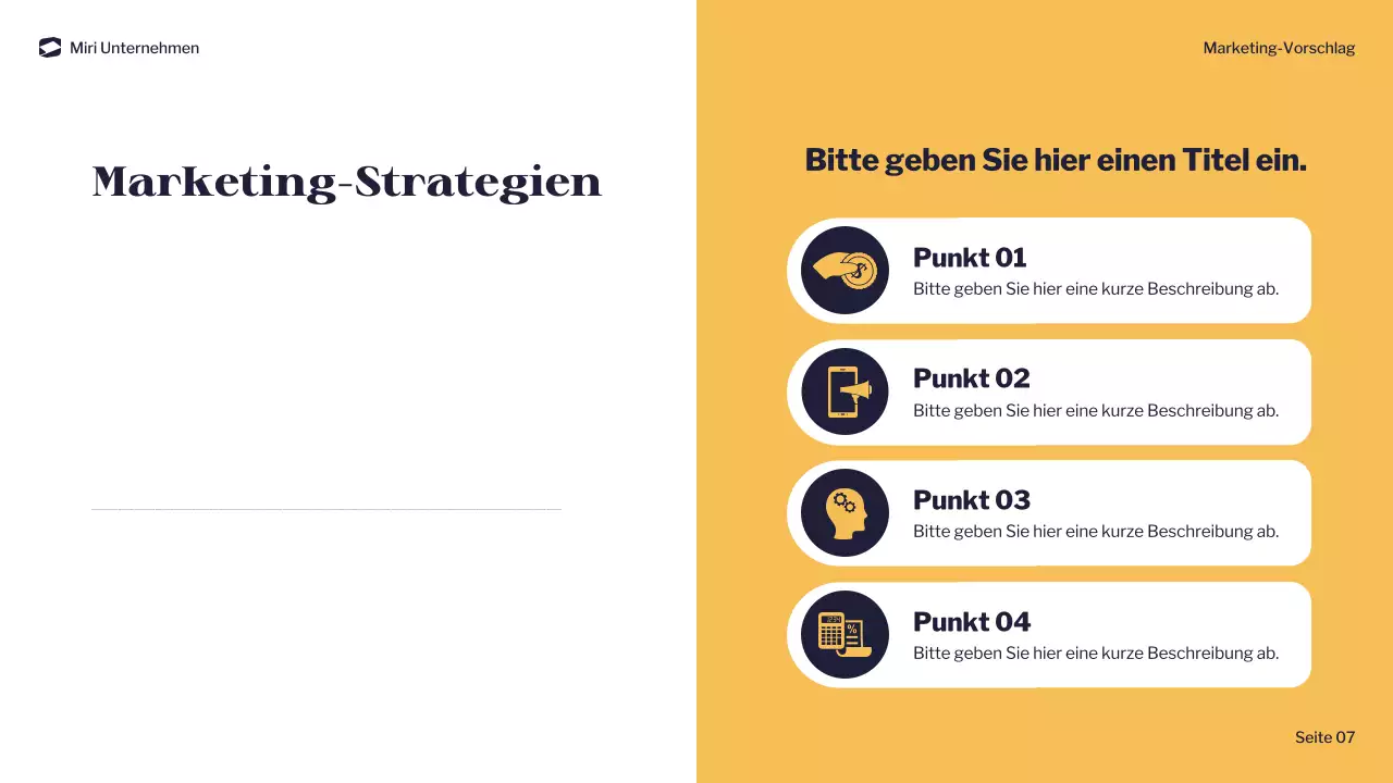 navy modern marketing document