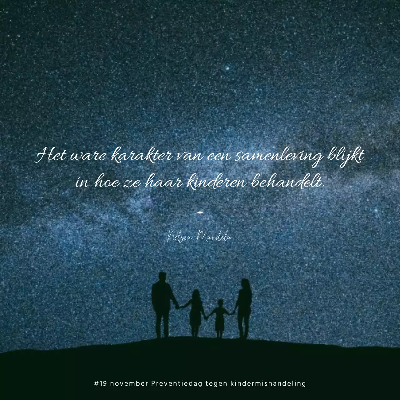 Citaten achter de foto Concept: Dag van de Kindermishandeling