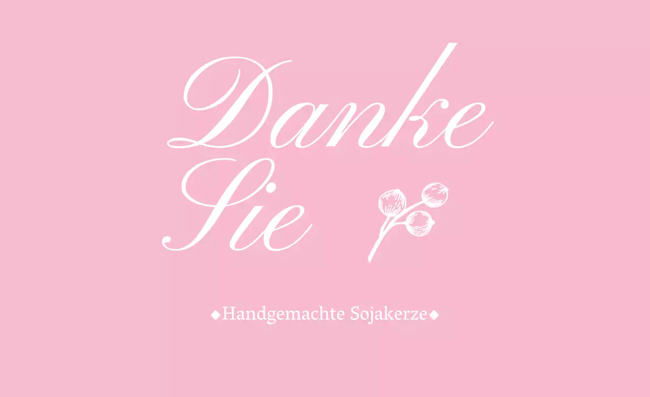 Handgemachte Sojakerze