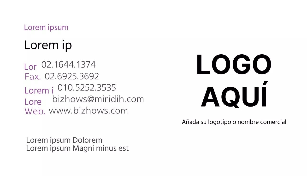 Tarjetas de visita de empresa