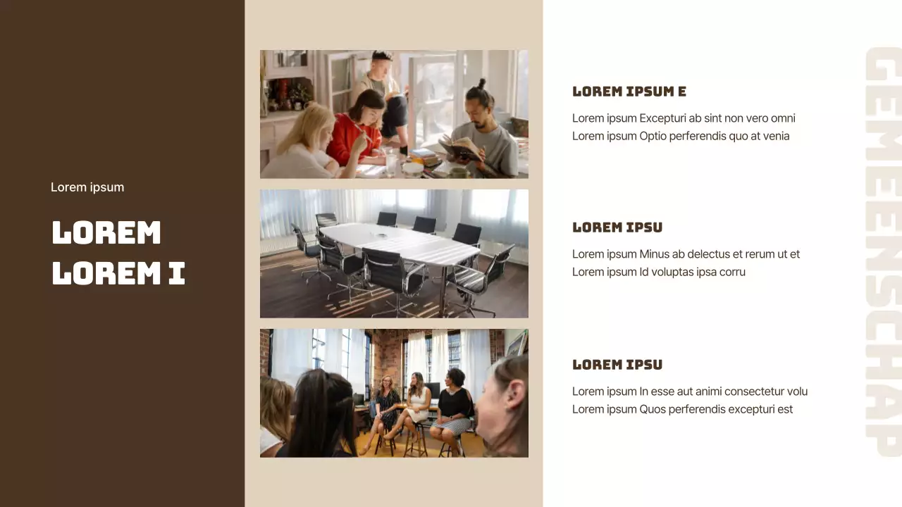 Aanbiedingsbrief beige en bruin appartement