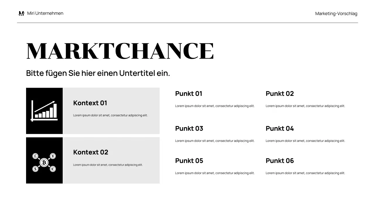 black modern marketing proposal