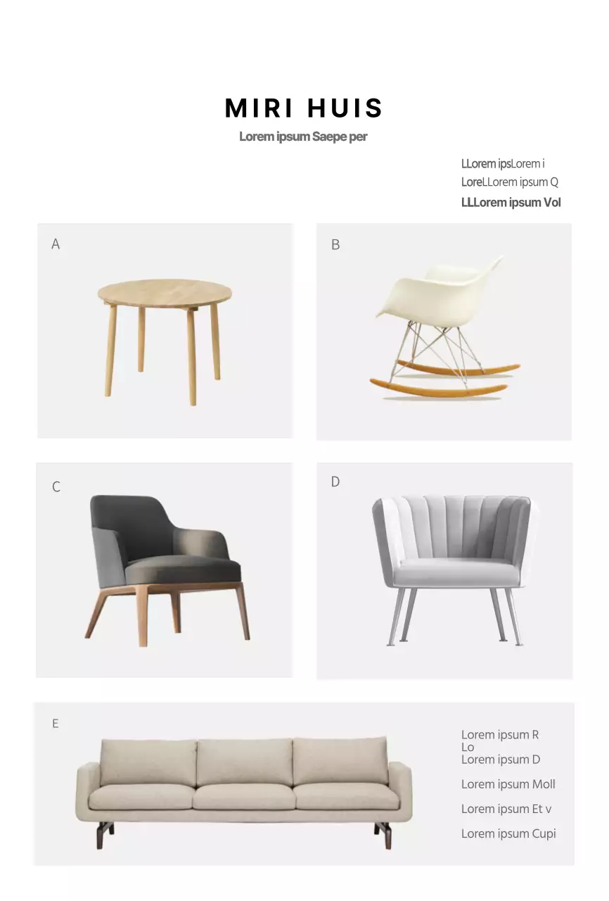 Witte moderne interieur ansichtkaart voor product introductie