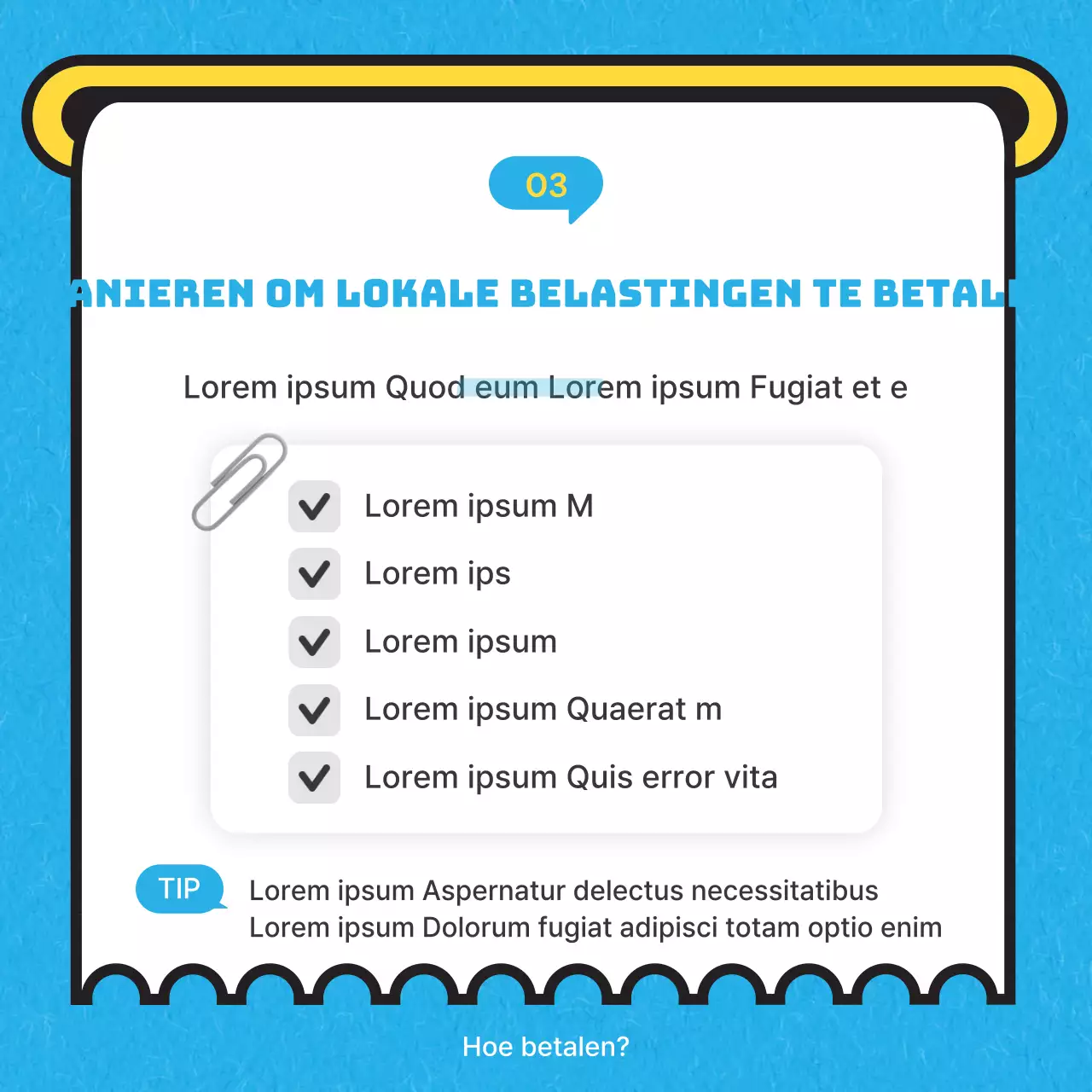 Hemelsblauwe illustratie van lokale belastingkaartNieuws
