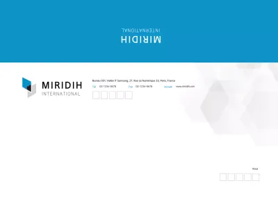 Enveloppes bleues simples pour billets d'entreprise