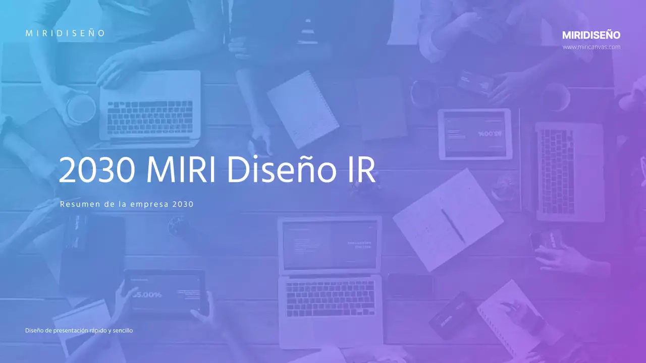 Plantilla IR Gradiente Azul Claro