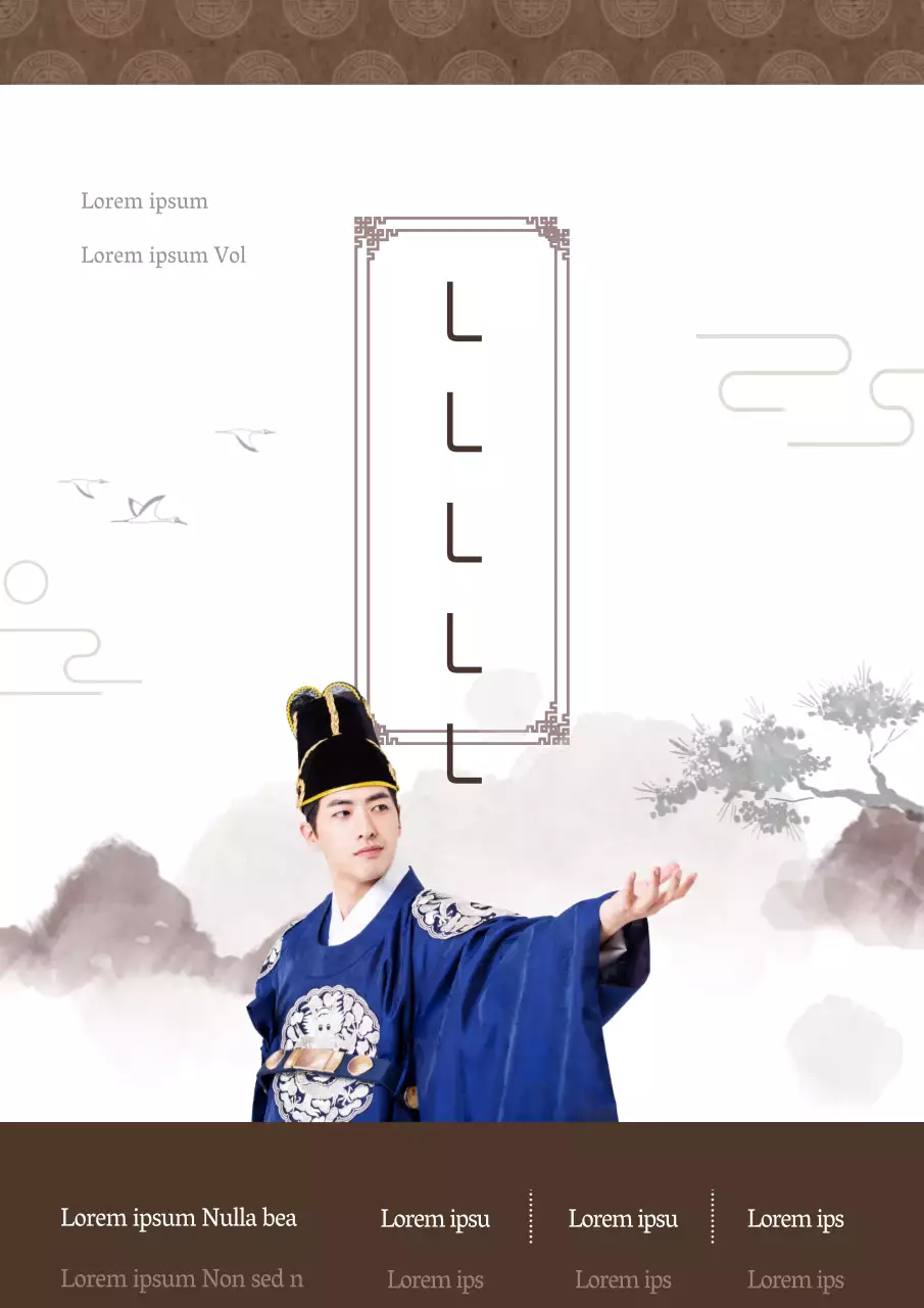 Promocionar una escuela de música clásica con una foto beige de una chica tocando e instrumentos musicales