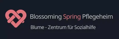 Einfaches modernes Symbol Logo und Text Kombination Stil in dunkelgrau und rosa Für Pflegeheim Personal