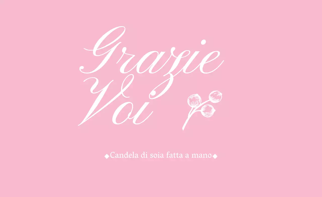 Candela di soia fatta a mano