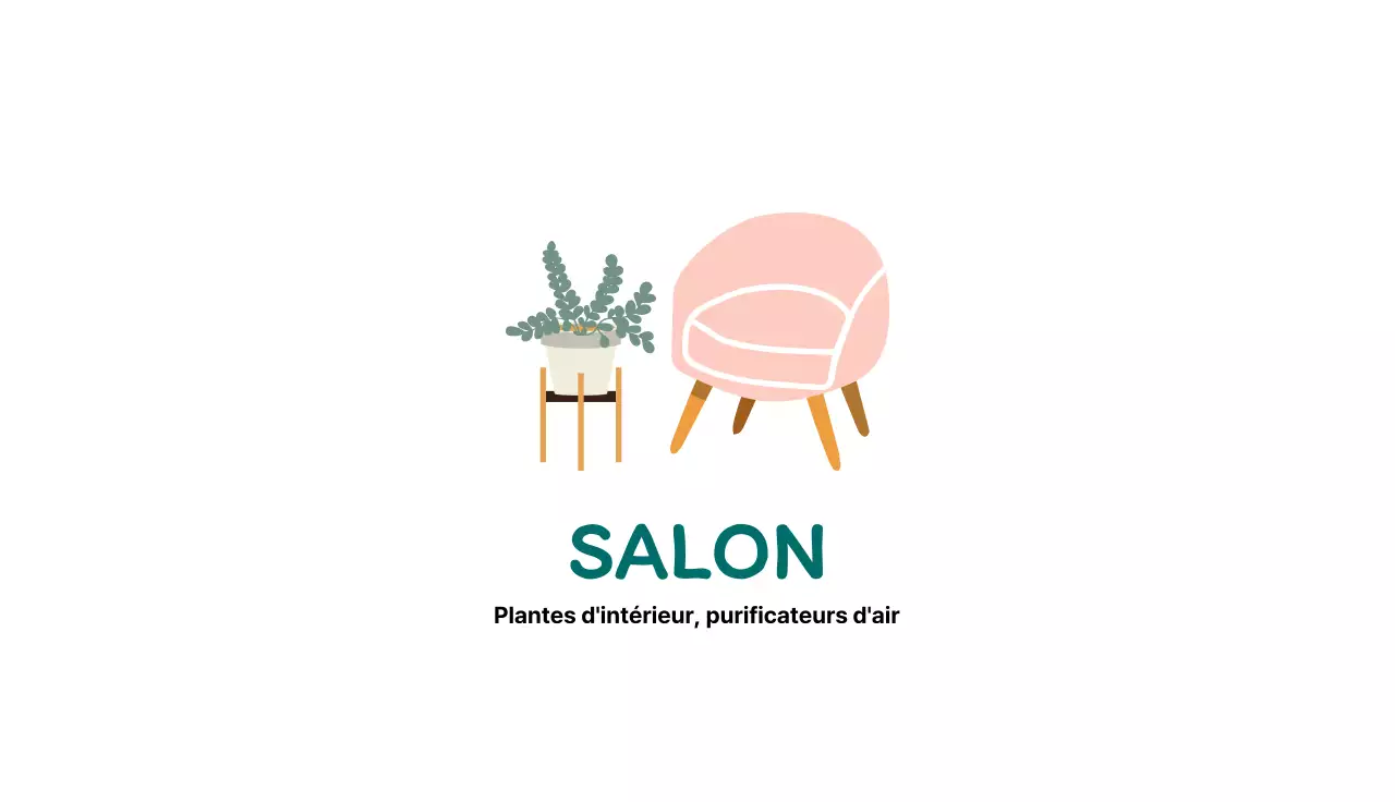 Illustration rose Meubles d'intérieur soignés