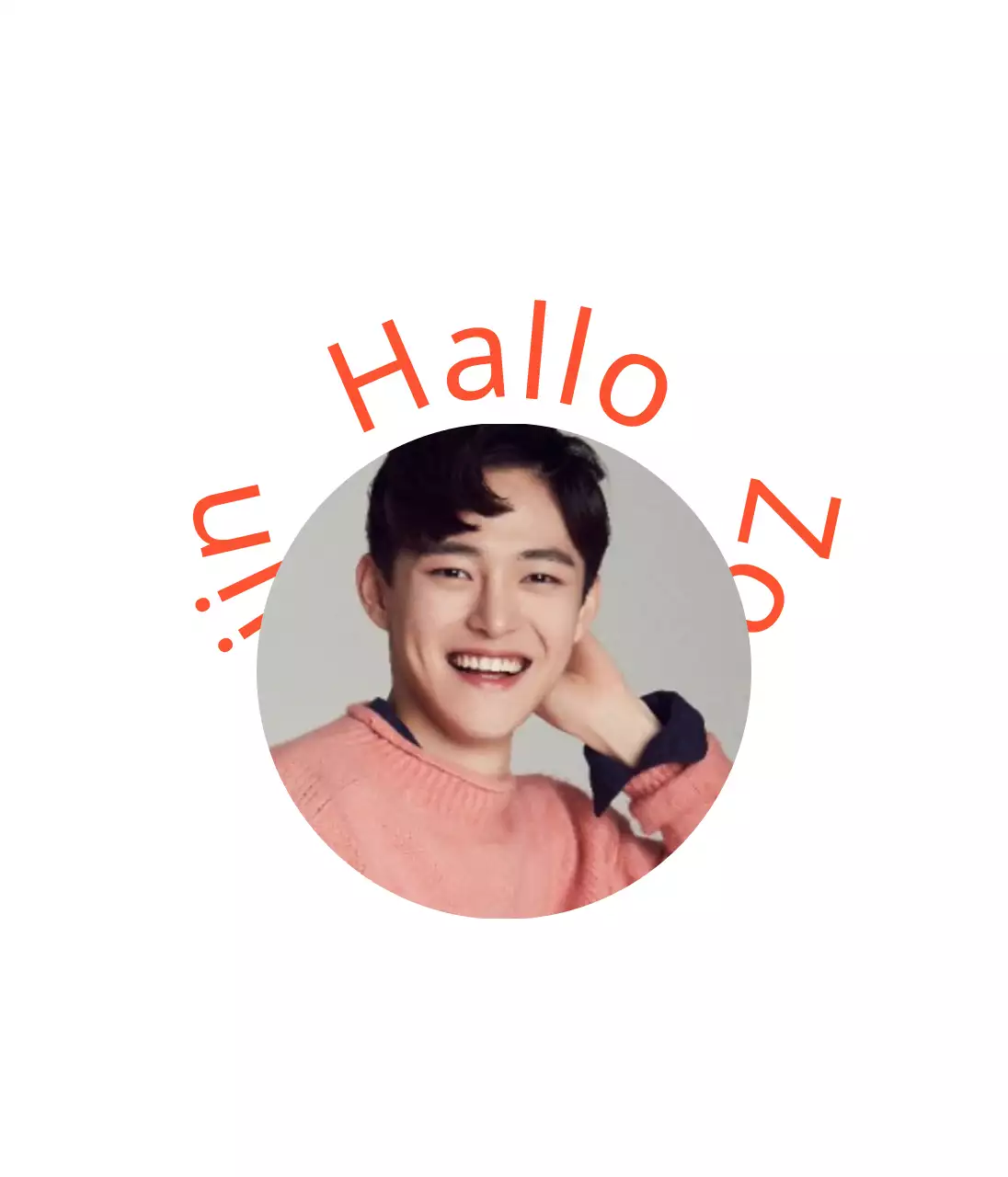 Witte eenvoudige belettering merchandise