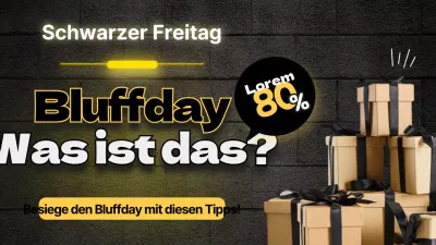 Schwarzer Freitag - Thema in Schwarz und Gelb