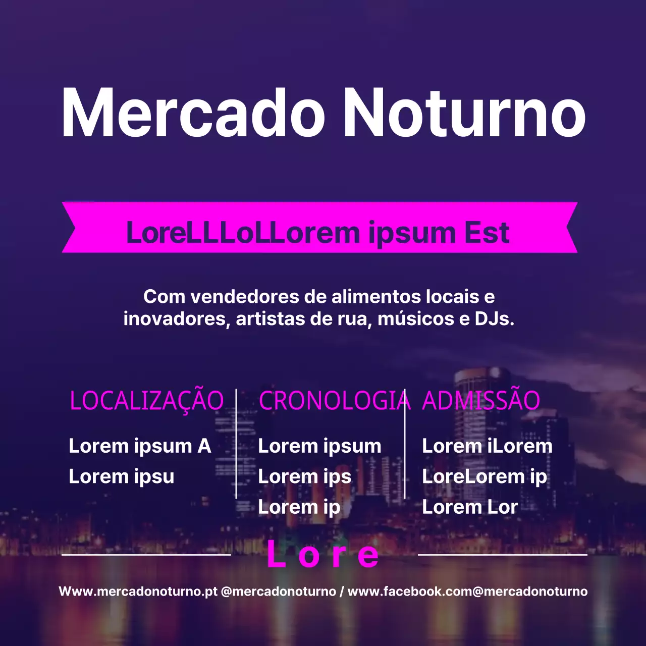 Mercados noturnos