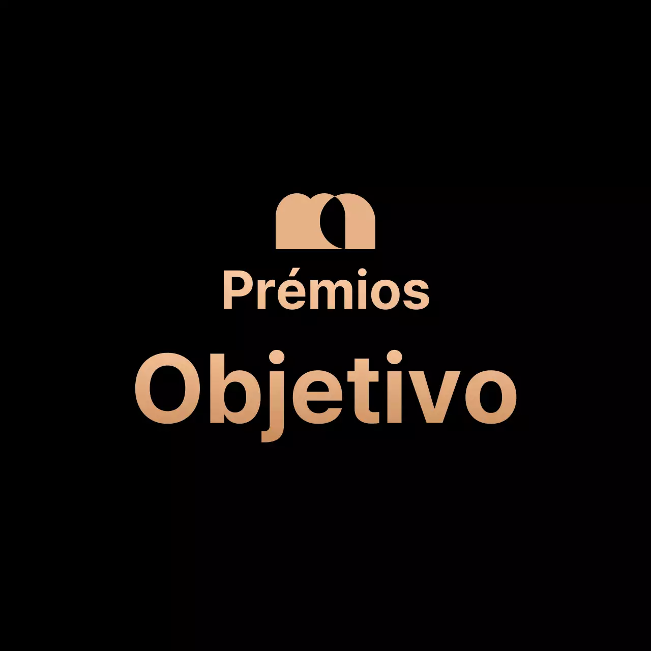 Promova os seus prémios com um logótipo e texto em dourado e preto