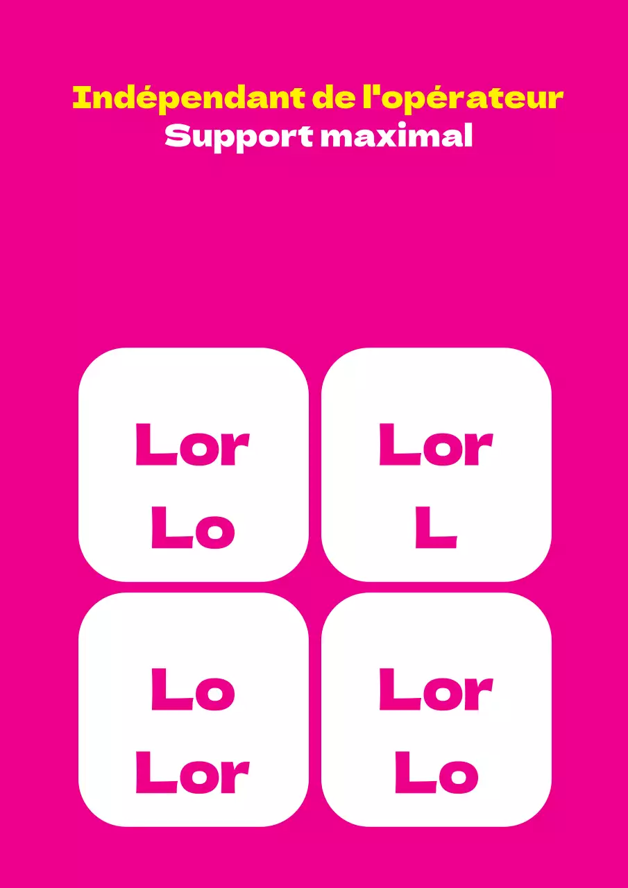 Faites la promotion de votre magasin de téléphonie mobile avec un panneau simple, rose et bien visible.