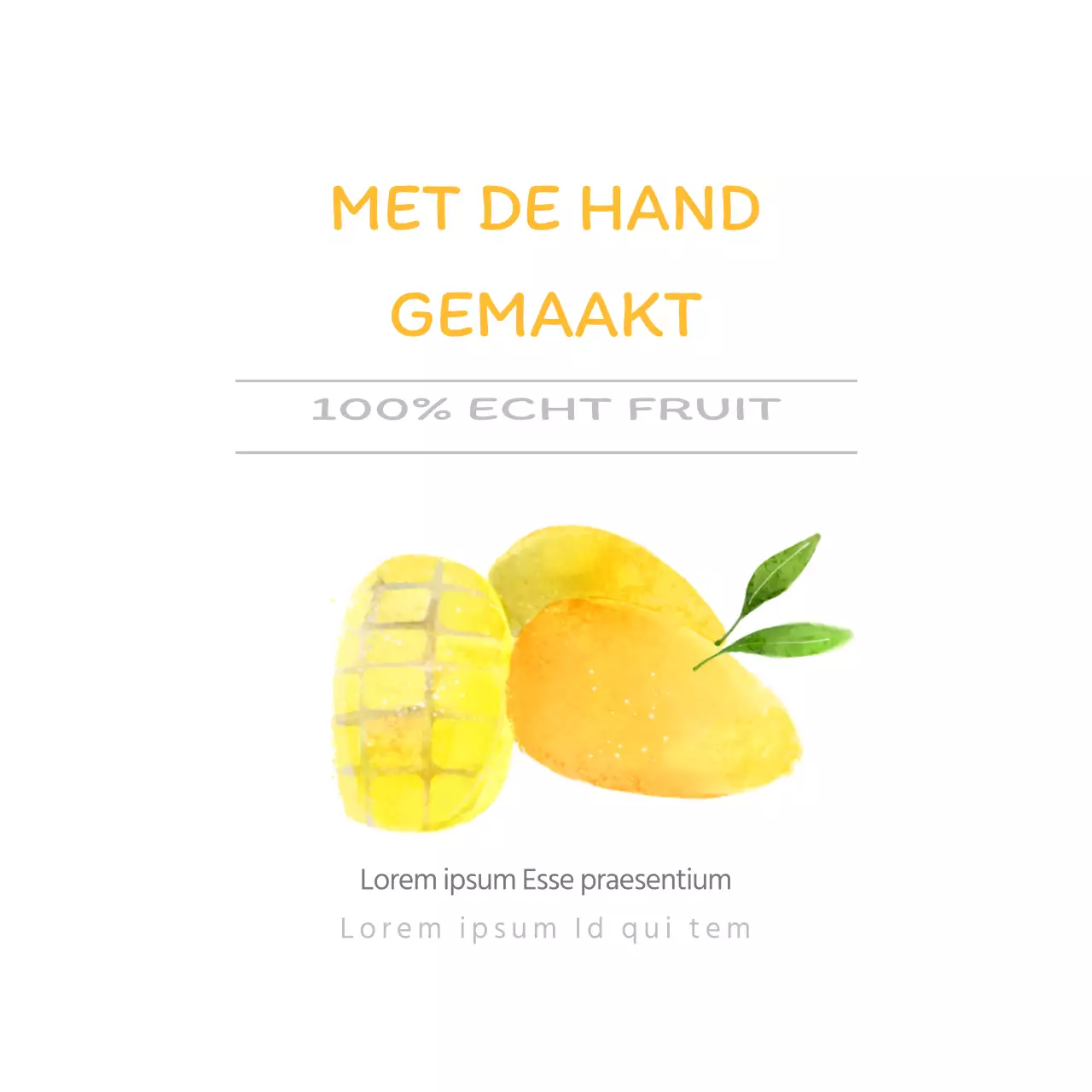 100% ECHTE FRUIT Mango