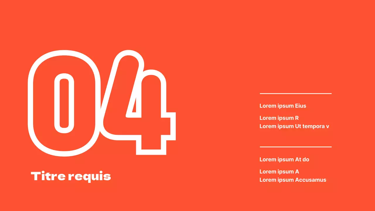 Des présentations propres