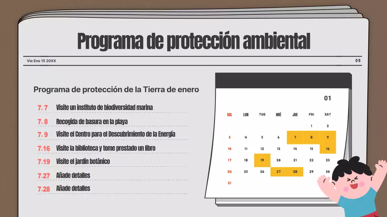 Periódico medioambiental familiar de primaria