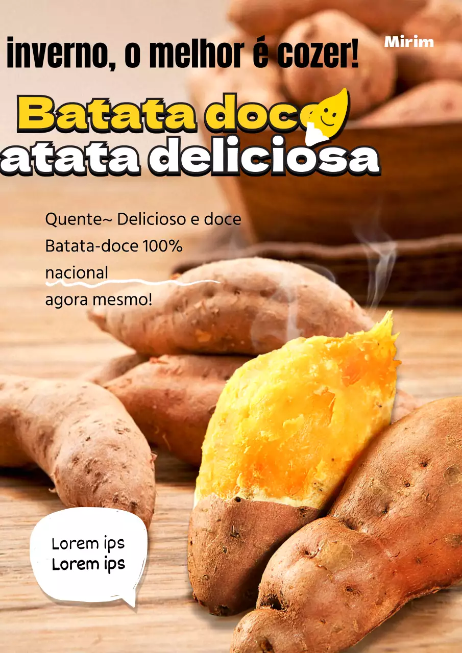 Promover a batata-doce de inverno